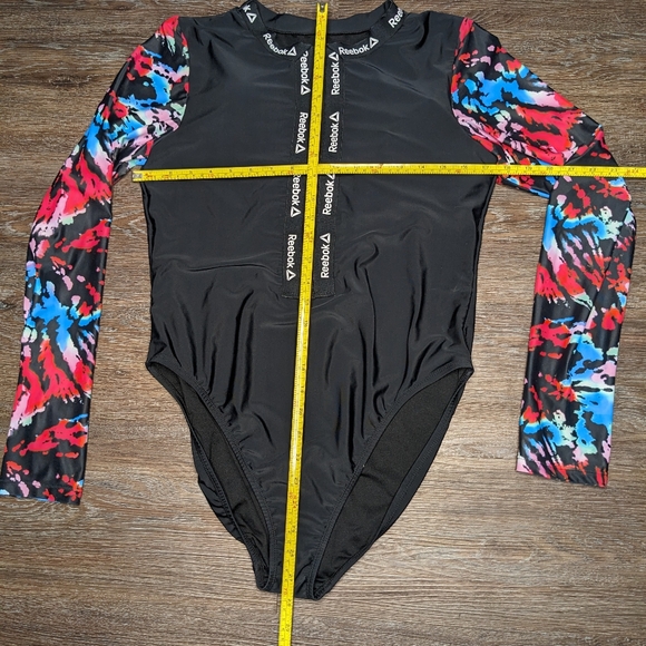 Reebok women's one piece long sleeve swimsuit - Picture 3 of 5